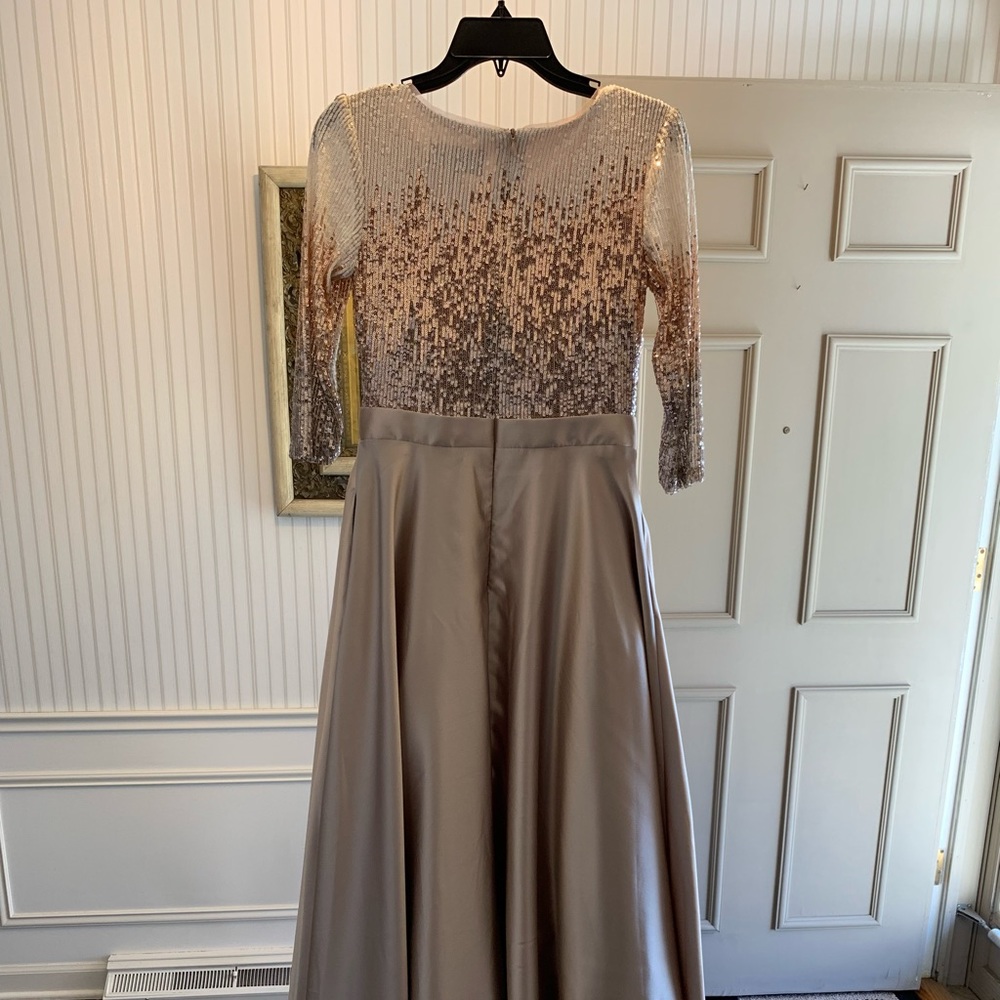 Betsy and Adam Quinn Embellished Sequin Ballgown
